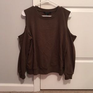Off the shoulder sweatshirt. Open to offers!